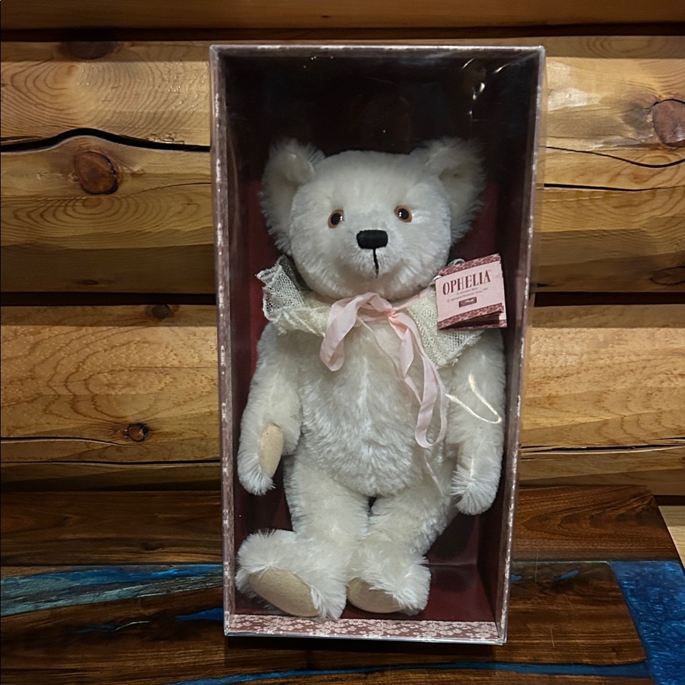 Steiff New In Box/Previously Owned Ophelia Mohair Bear 16” Style #0225/42
